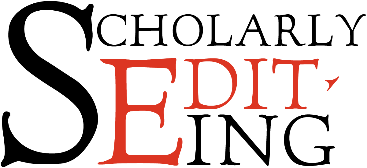 Scholarly Editing Logo